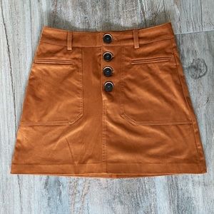 Zara faex suade skirt